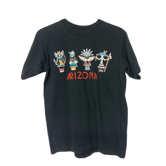 Other - Vtg Arizona State T Shirt Tribal Graphic Oneita Power T  Black L Unisex